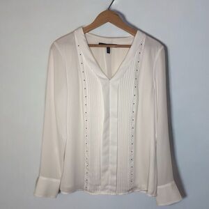 WHBM white blouse size 8.